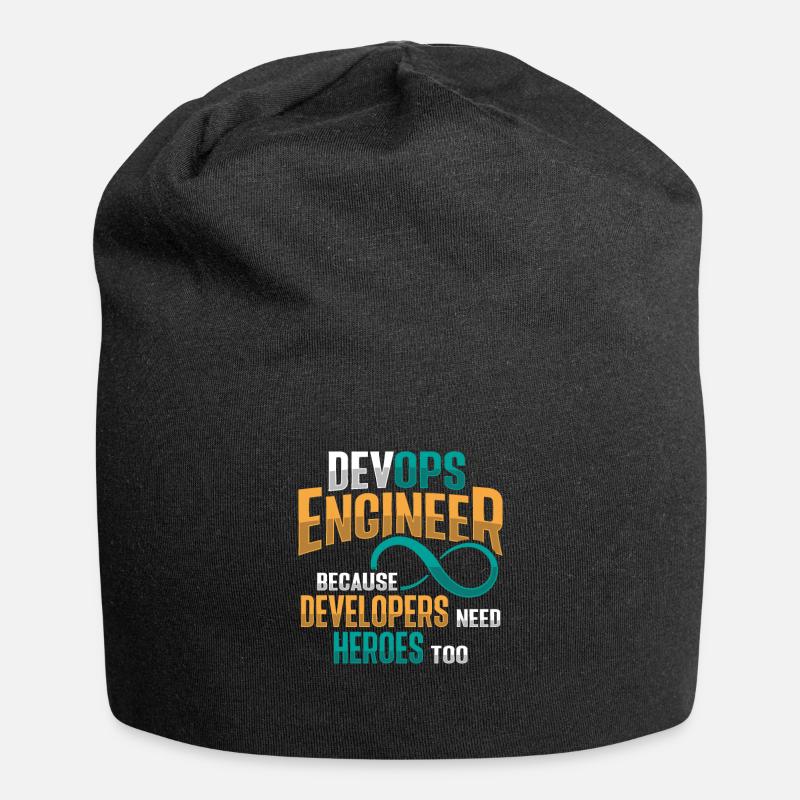 Ingénieur Devops développeur Sys-Admin - Bonnet en jersey - noir