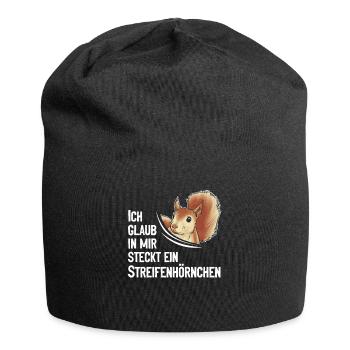 Eichhörnchen - Ich Glaub In Mir Steckt Ein - Jersey-Beanie - Schwarz - Vorne