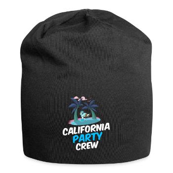 Équipage de fête en Californie - Bonnet en jersey - noir - Devant