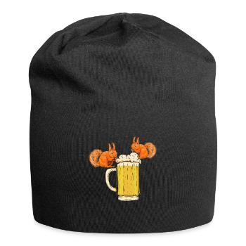Squirrel, funny squirrel, squirrel - Jersey Beanie - black - Front