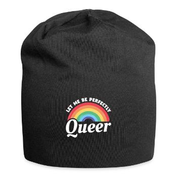 Let Me Be Perfectly Queer LGBT Pride Awareness - Jersey-Beanie - Schwarz - Vorne