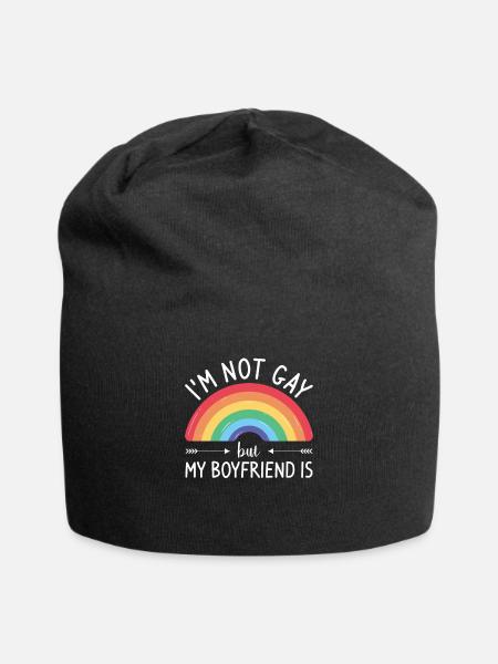 I'm Not Gay But My Boyfriend Is LGBT Pride - Jersey-Beanie - sort