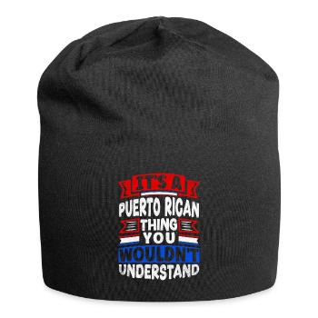 Puerto Rico Boricua Its A Puerto Rican Thing Funny - Jersey-Beanie - Schwarz - Vorne