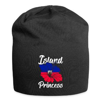 Île Princesse Haïti Haïti Haïti Drapeau - Bonnet en jersey - noir - Devant