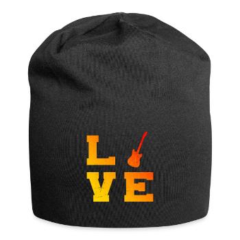 Gitarrist Guitar Damen Herren Guitar Player - Jersey-Beanie - Schwarz - Vorne