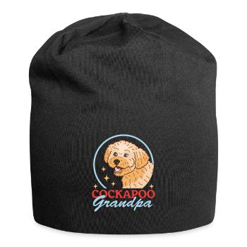 Cockapoo Grandpa Hunde Hundebesitzer Geschenk - Jersey-Beanie - Schwarz - Vorne