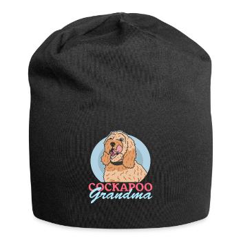 Cockapoo Grandma Hundebesitzer Hunde Geschenk - Jersey-Beanie - Schwarz - Vorne