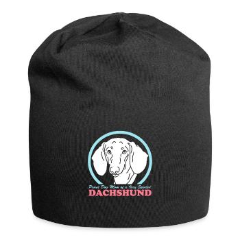 Dachshund Mom Dackel Hunde Hundebesitzer Geschenk - Jersey-Beanie - Schwarz - Vorne