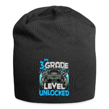 Retour à l’école Video Gamer 3e année Niveau - Bonnet en jersey - noir - Devant