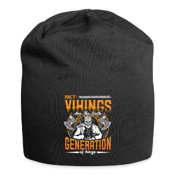 Conception de la mythologie viking nordique pour les guerriers vikings - Bonnet en jersey - noir - Devant