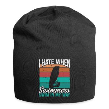 Je déteste les nageurs Vintage Rig Windsurf - Bonnet en jersey - noir - Devant