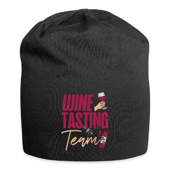 Sommelier Wine Drinking Tasting - Jersey-Beanie - Schwarz - Vorne