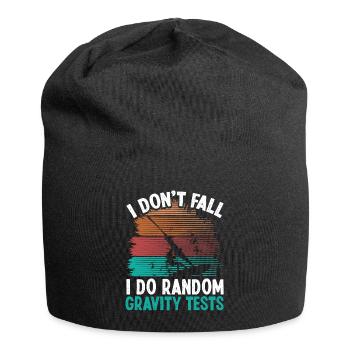 Funny Random Gravity Tests Humor Windsurfing - Jersey-Beanie - Schwarz - Vorne