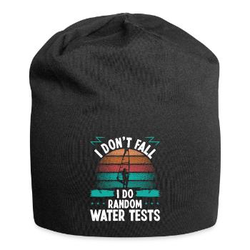 Funny Random Water Tests Humor Windsurfing - Jersey-Beanie - Schwarz - Vorne