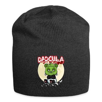 Dadcula Dracula Vampire Dad Funny Halloween Party - Jersey-Beanie - Anthrazit - Vorne