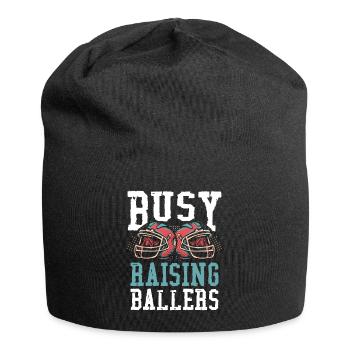 Busy raising ballers - Jersey Beanie - black - Front