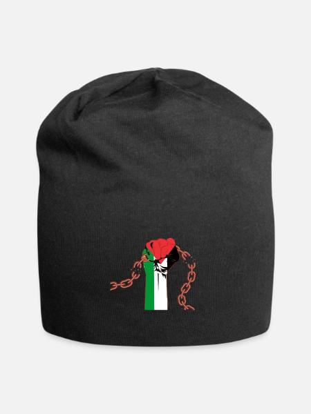 Palestine Palestine Filistin Palestinian - Jersey Beanie - black