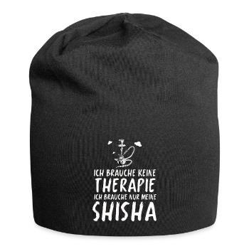 Shisha Geschenk für Wasserpfeife Shishabar Pfeife - Jersey-Beanie - Schwarz - Vorne