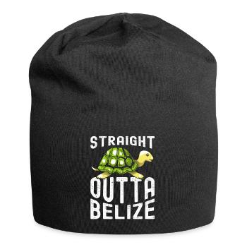 Turtle Relaxed Chill Sea Ocean Beach - Jersey Beanie - black - Front