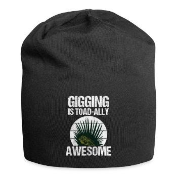 Frosch Jagd ist total super für Frosch Jäger und - Jersey-Beanie - Schwarz - Vorne