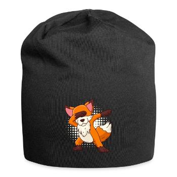 Dabbing Fuchs Kinder - Jersey-Beanie - Schwarz - Vorne