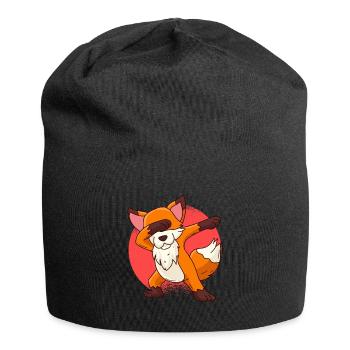 Dabbing Fuchs Kinder - Jersey-Beanie - Schwarz - Vorne