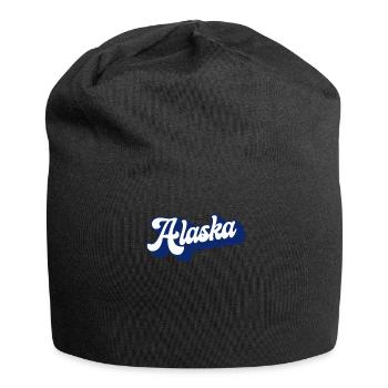 Retro Alaska Script Vintage Alaskan Croisière Le - Bonnet en jersey - noir - Devant