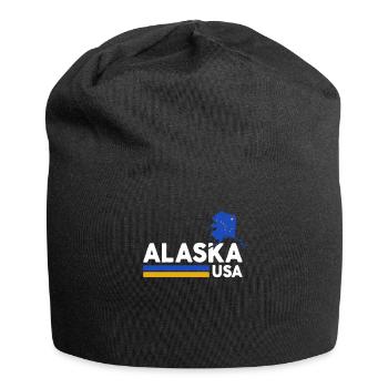 Alaska USA Shirt Alaskan Retro Vintage Home State - Jersey Beanie - black - Front