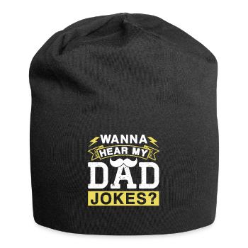 Dad Joke Papa Joke Father Jokes - Jersey Beanie - black - Front