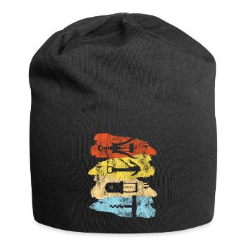 Sommelier Wine Drinking Tasting - Jersey-Beanie - Schwarz - Vorne