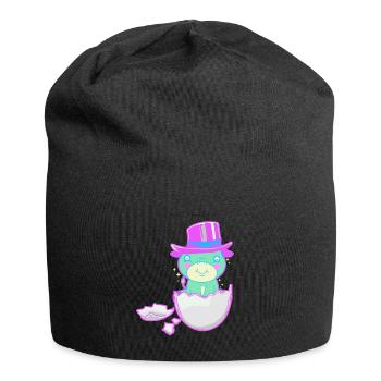 Bébé Naissance Grossesse Fantaisie Coquille d’Œuf - Bonnet en jersey - noir - Devant