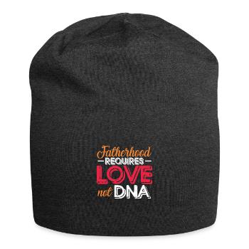 Stepfather Father Stepdad Papa Father's Day Gift - Jersey Beanie - charcoal grey - Front