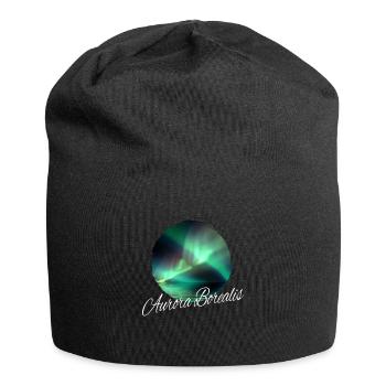 Aurora Borealis Northern Lights - Jersey Beanie - black - Front