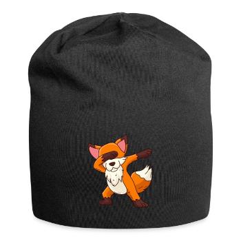 Dabbing Fuchs Kinder - Jersey-Beanie - Schwarz - Vorne