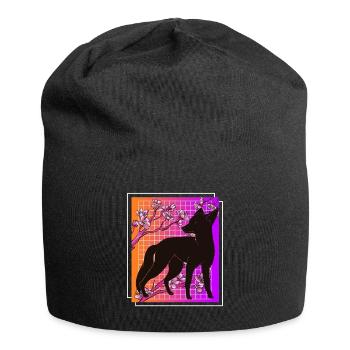 Kiteune japanischer Fuchs - Jersey-Beanie - Schwarz - Vorne