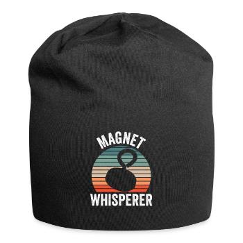 Magnet Whisperer Magnetic Fisher Magnetic Fishing - Jersey Beanie - black - Front
