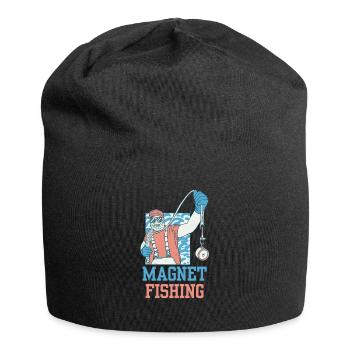 Magnetic Fishing Magnet Magnetic Fisherman - Jersey Beanie - black - Front