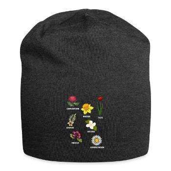 Espèces de fleurs Fleurs - Bonnet en jersey - charbon - Devant