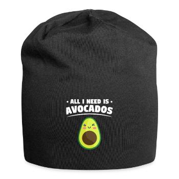All I Need Is Avocados National Guacamole Day Guac - Jersey Beanie - black - Front