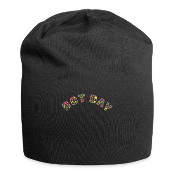 Art Dot Colorful Pattern International Dot Day - Jersey-Beanie - Schwarz - Vorne