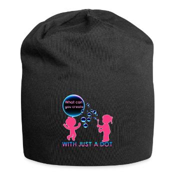 Create With Dot Kid Bubbles International Dot Day - Jersey-Beanie - Schwarz - Vorne