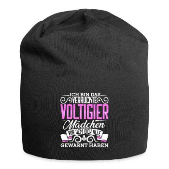 Voltigieren - Jersey-Beanie - Schwarz - Vorne