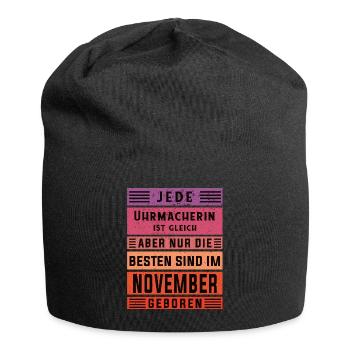Feinmechaniker Geburtstag November geboren - Jersey-Beanie - Schwarz - Vorne