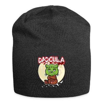 Dadcula Dracula Vampire Dad Funny Halloween Party - Jersey-Beanie - Anthrazit - Vorne
