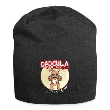 Dadcula Dracula Vampire Dad Funny Halloween Party - Jersey-Beanie - Anthrazit - Vorne