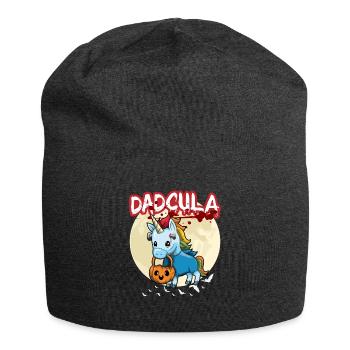 Dadcula Dracula Vampire Dad Funny Halloween Party - Jersey-Beanie - Anthrazit - Vorne