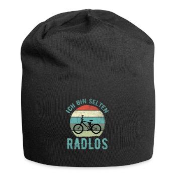 Ich Bin Selten Radlos - Fahrrad - Jersey-Beanie - Schwarz - Vorne