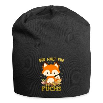 Bin halt ein Fuchs Kinder - Jersey-Beanie - Schwarz - Vorne