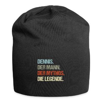 Dennis der Mann der Mythos die Legende - Jersey-Beanie - Schwarz - Vorne