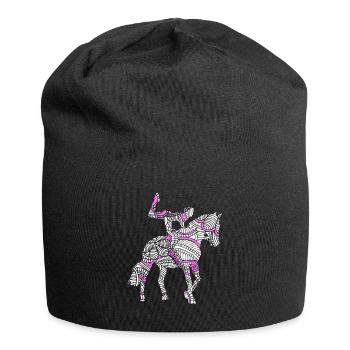 Voltigieren - Jersey-Beanie - Schwarz - Vorne
